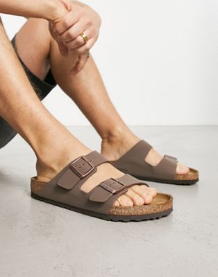  Birko Flor Arizona sandals in mocha brown