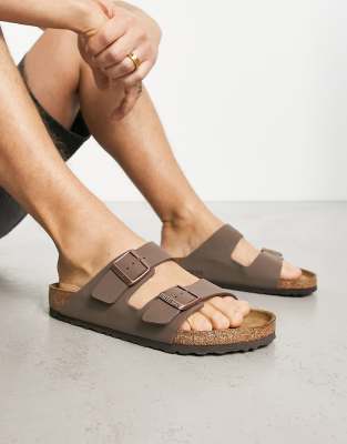  Birko Flor Arizona sandals in mocha brown