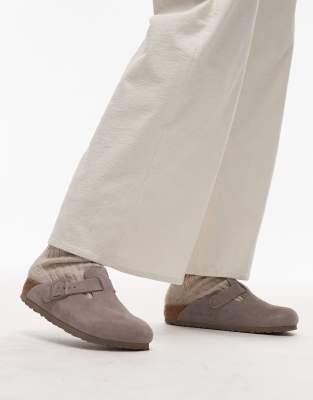  Boston clog in Gray Taupe