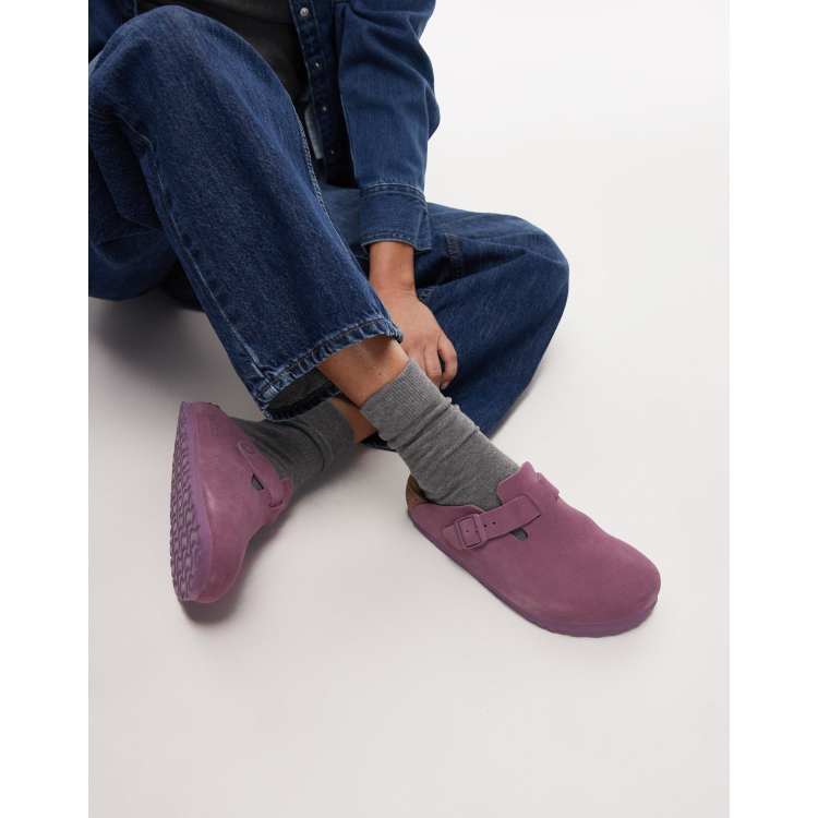 Birkenstock Boston clog in mauve | ASOS