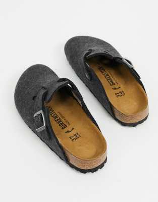 grey birkenstock clogs