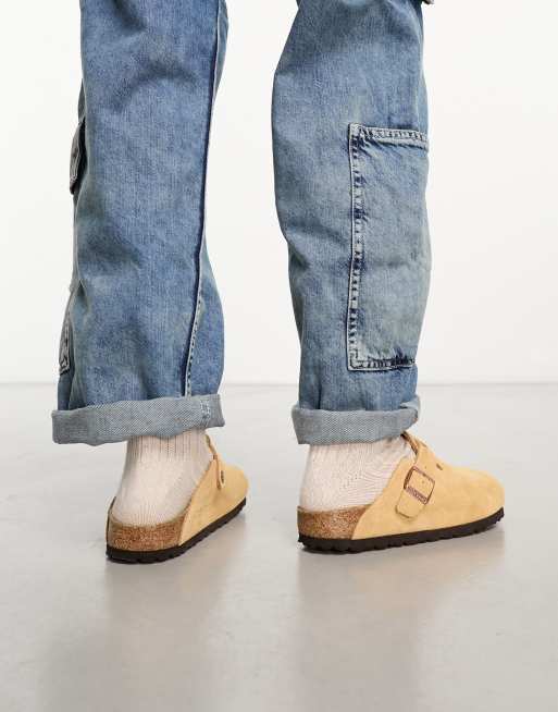 Birkenstock boston suede store clogs