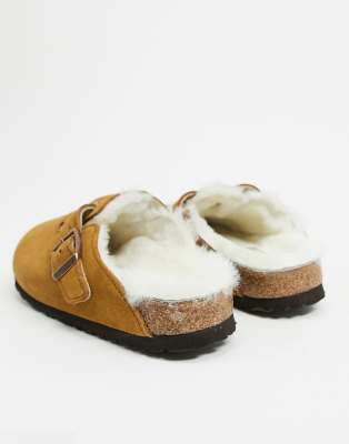 birkenstock fur clogs