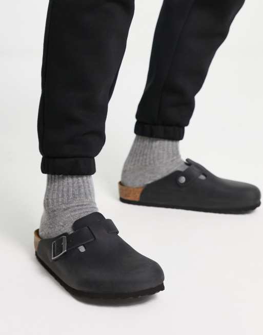 Birkenstock black boston hot sale