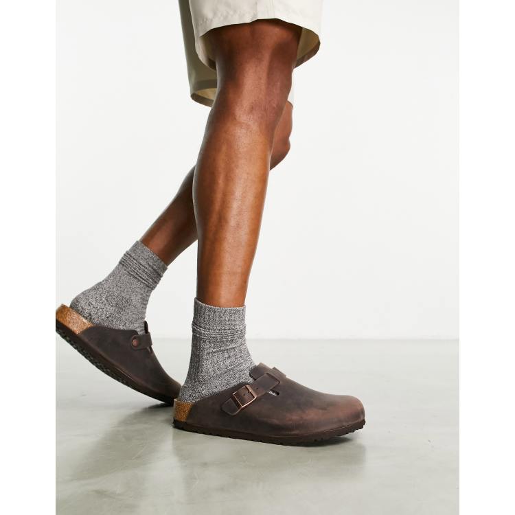 Birkenstock boston oiled leather sales clogs