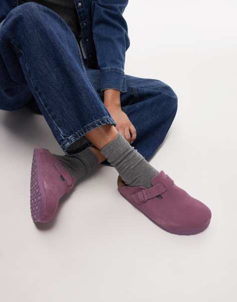 Birkenstock – Boston – Fioletoworóżowe chodaki - view 1