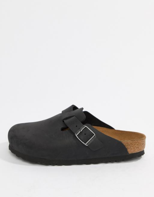 Birkenstock - Boston - Flade mules i sort