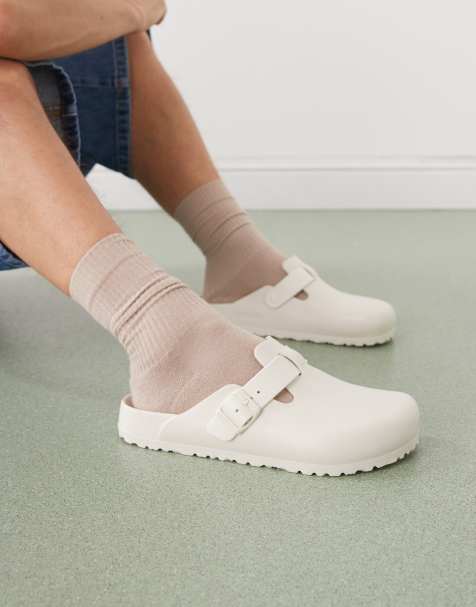 Birkenstock – Boston – Gräddvita tofflor i EVA-material - view 1