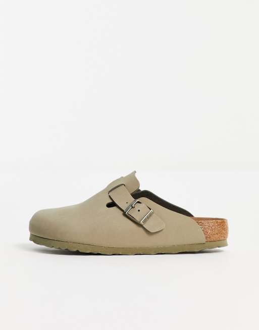 Birkenstock – Boston – Khakigröna, veganvänliga tofflor  , 4 av 4