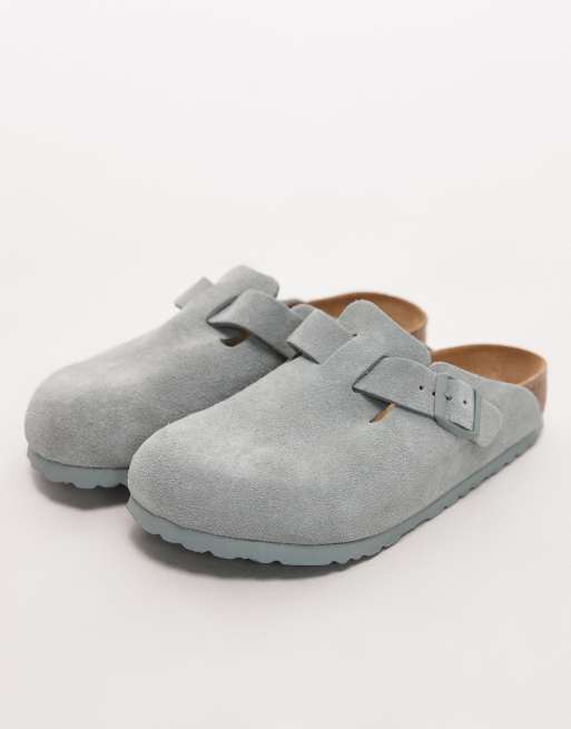 Birkenstock - Boston - Klompen van suède in zuiver saliegroen, 2 van 4