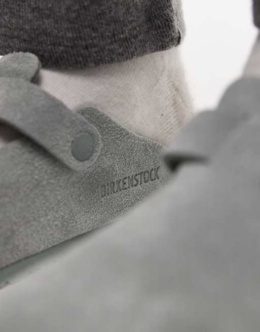Birkenstock - Boston - Klompen van suède in zuiver saliegroen, 4 van 4