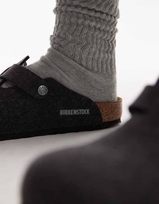 Birkenstock - Boston - Klompen van wol in antraciet, 4 van 4