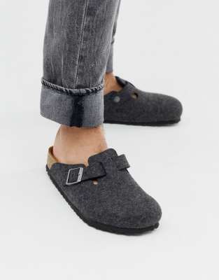 birkenstock boston grey felt