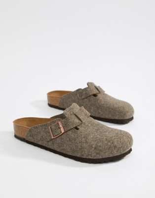 birkenstock boston grey felt