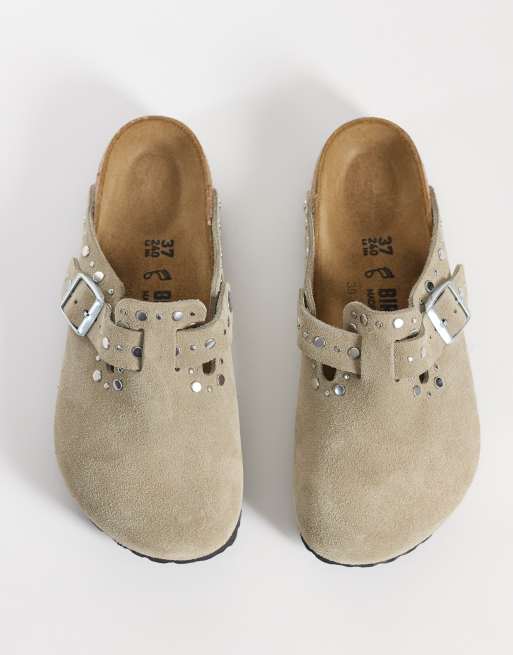 Birkenstock - Boston Rivet - Zuecos marrón topo, 2 de 4
