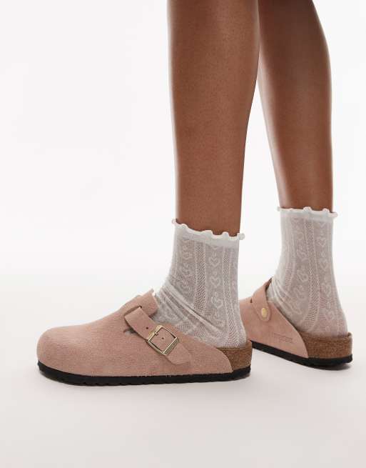 Birkenstock – Boston – Rosa tofflor