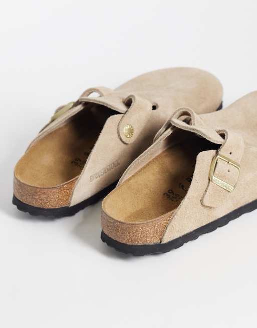 Birkenstock Boston sabots en daim couleur sandcastle, 3 de 4