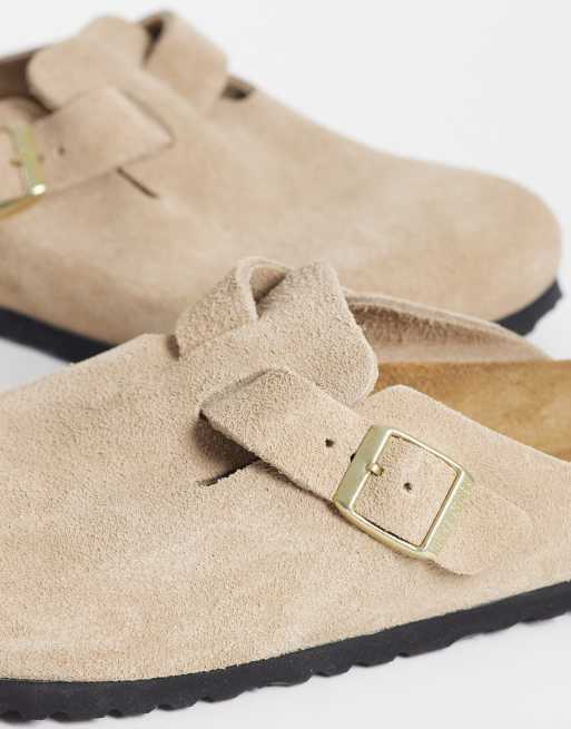 Birkenstock Boston sabots en daim couleur sandcastle, 4 de 4