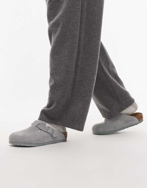 Birkenstock - Boston - Salviegrønne clogs