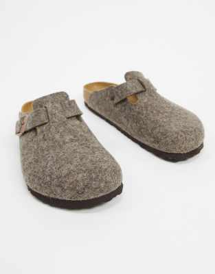 Birkenstock Birkenstock boston slip on clogs cocoa wool-Brown