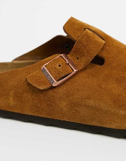 Boston Soft Footbed Suede Leather Mink