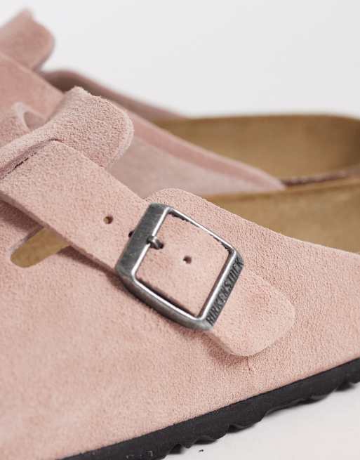 Birkenstock Boston suede clog in pink clay, 2 of 4