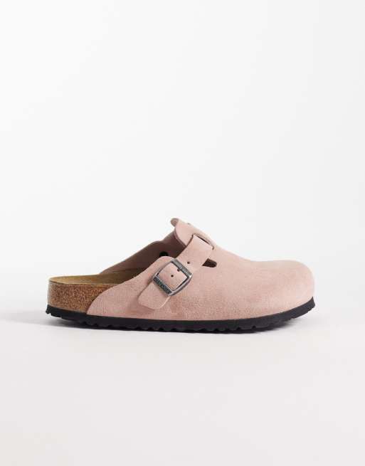 Birkenstock Boston suede clog in pink clay, 3 of 4