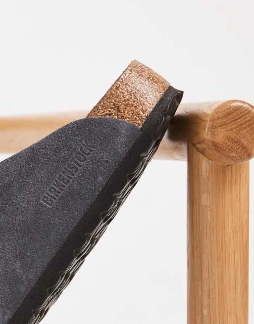 Birkenstock Boston suede clogs in charcoal, 3 of 5