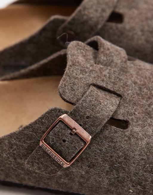 Birkenstock - Boston - Wollen klompen in cacao, 3 van 4