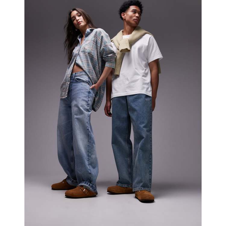 Birkenstock Boston Zoccoli color cuoio con interno in montone color visone ClassicfuncenterShops