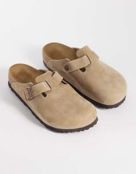 Birkenstock - Boston - Zoccoli in pelle oliata color tabacco - view 1