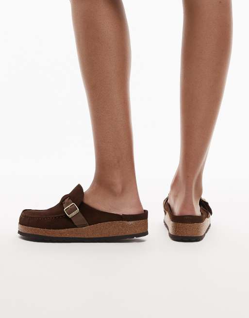 Birkenstock - Buckley - Sabots en daim tressé - Marron foncé, 2 de 4