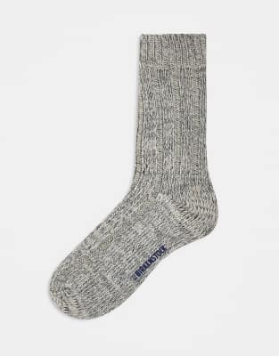 Birkenstock - Chaussettes pour homme en fil torsadé - Gris clair