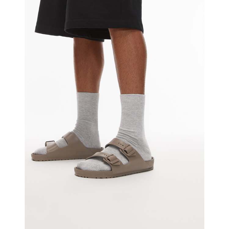 Birkenstock EVA arizona sandal in gray taupe ASOS