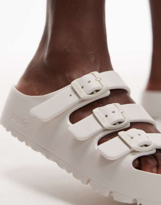 Birkenstock - Florida Flex - EVA sandalen met plateauzool in eierschaal wit, 4 van 4