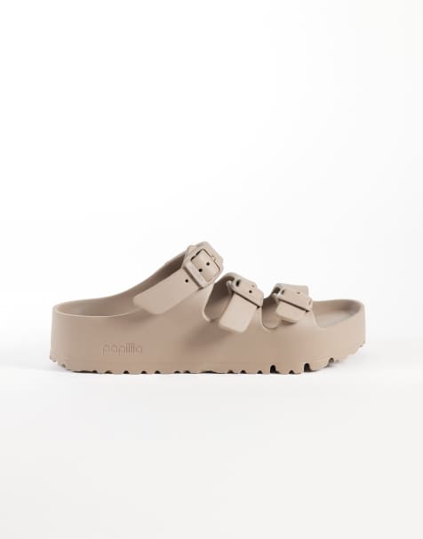 Birkenstock - Florida Flex - Sandali con plateau in EVA grigio talpa - view 1
