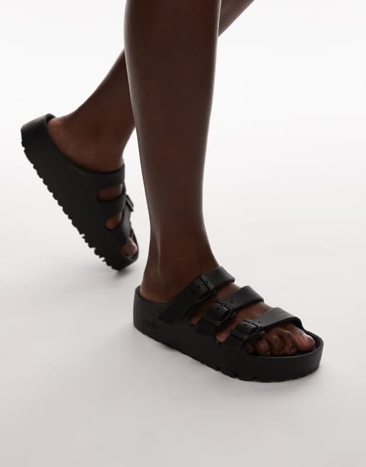 Birkenstock – Florida Flex – Svarta platåsandaler i EVA-material, 4 av 4