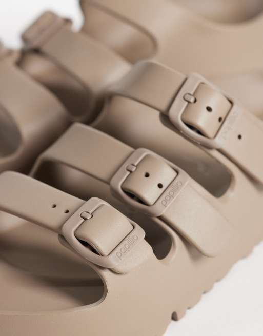 Birkenstock – Florida Flex – Szarobrązowe sandały na platformie z EVA, 2 z 4