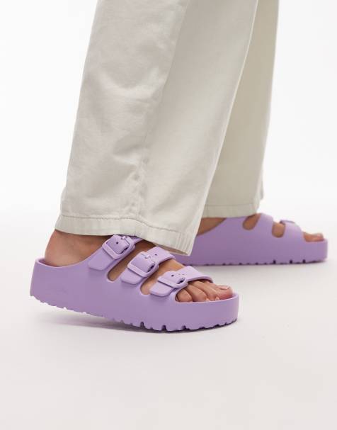 Birkenstock - Florida III Flex - EVA sandalen met plateauzool in paars - view 1