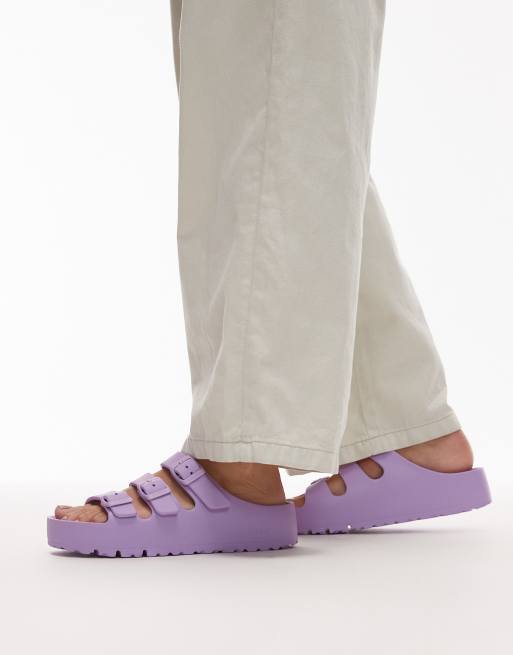 Birkenstock – Florida III Flex – Lila platåsandaler i EVA-material , 3 av 4