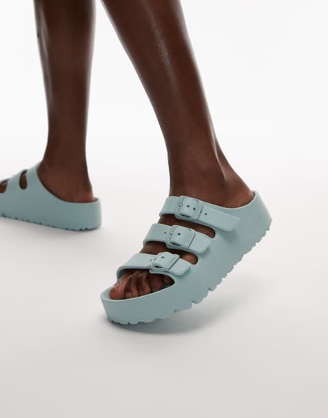 Birkenstock - Florida III Flex - Sandales à plateforme en EVA - Vert surf - view 1