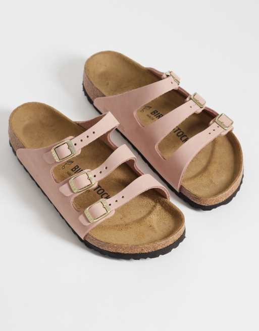 Birkenstock Florida leather sandals in soft pink, 2 of 4