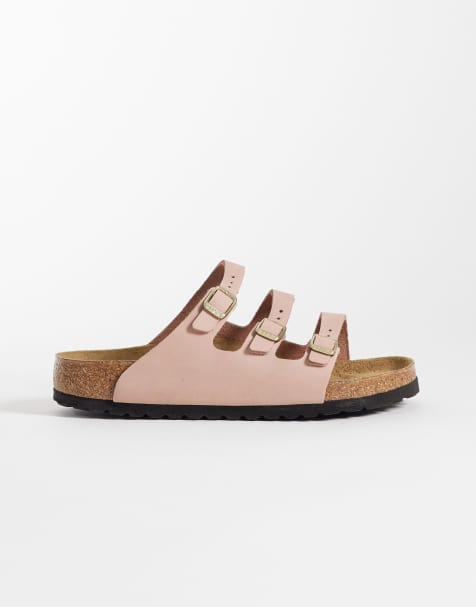 Birkenstock - Florida - Lyserøde sandaler i læder - view 1