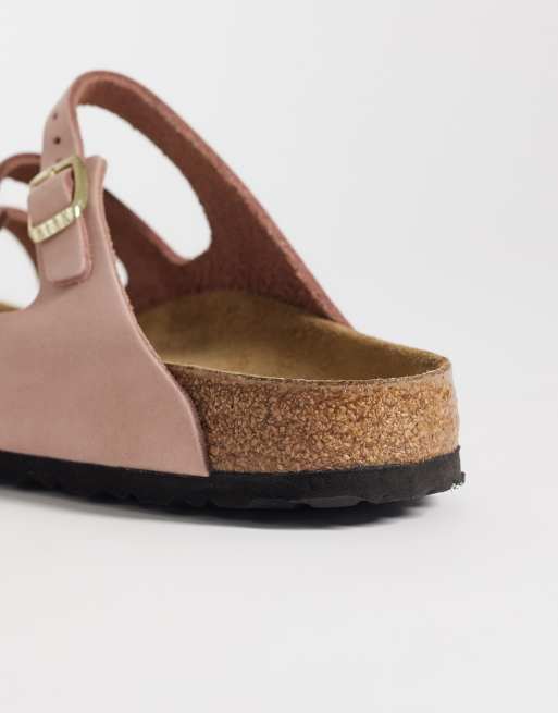 Birkenstock - Florida - Sandales en cuir - Rose pâle, 4 de 4