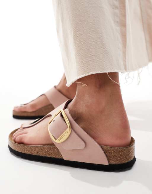 Birkenstock pink shops big buckle