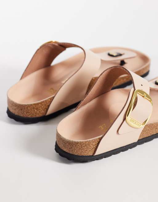 Birkenstock – Gizeh – Błyszczące buty w kolorze beżowym, 4 z 4