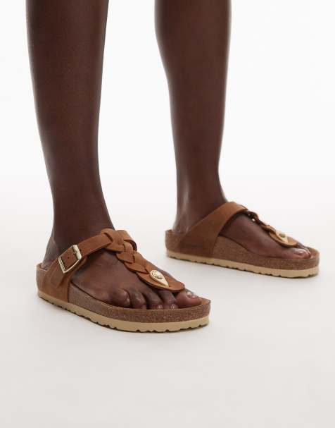 Birkenstock – Gizeh – Koniakowe plecione japonki - view 1