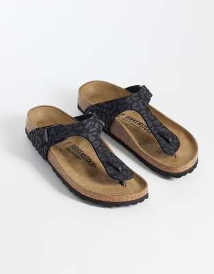 Gizeh - Sandalen in Schwarz mit schmaler Passform Schwarz 41