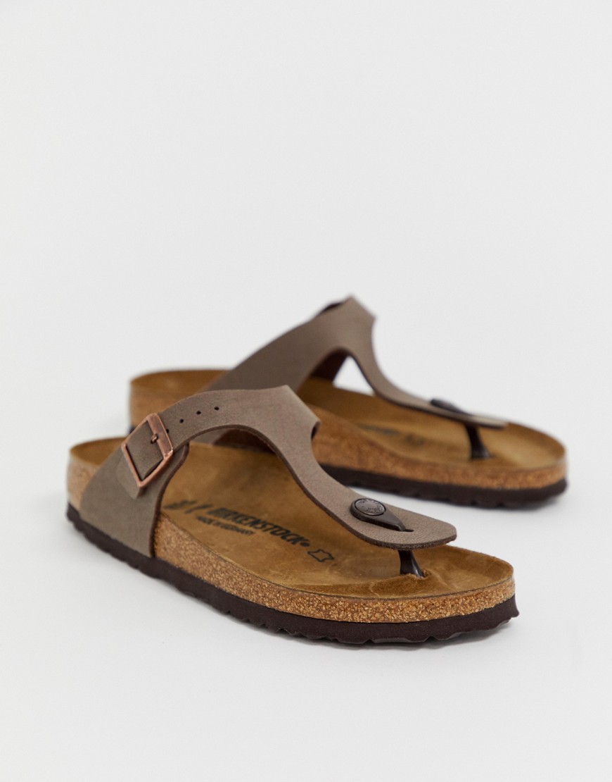 Birkenstock Gizeh sandaler i mokka-Brun