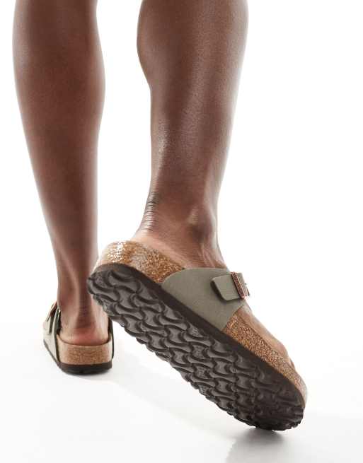Birkenstock - Gizeh - Sandales en cuir Birko-Flor - Taupe ciré, 3 de 4